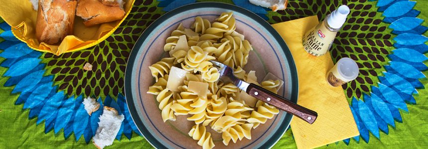 Fusilli with white truffle and parmesan cheese