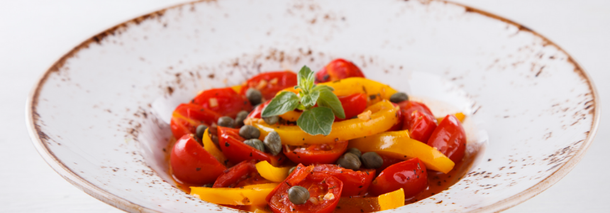 Roasted Peppers with Cappers